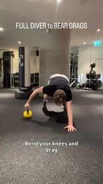 Diver Push-Ups → KB Bear Drags. A savage finisher for shoulders, core, and conditioning