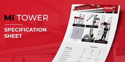 MI TOWER Specification Sheet - POP UP Products Limited