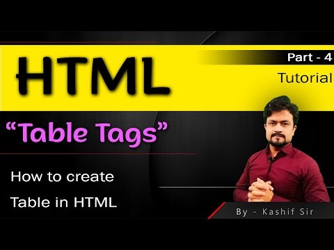 Learn HTML Tables in 5 Minutes | HTML Table Tag Tutorial with Examples