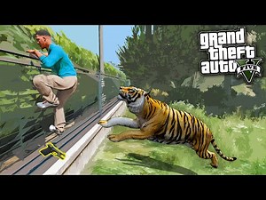 GTA 5 TIGER * TRAPPING OF WILD ANIMALS