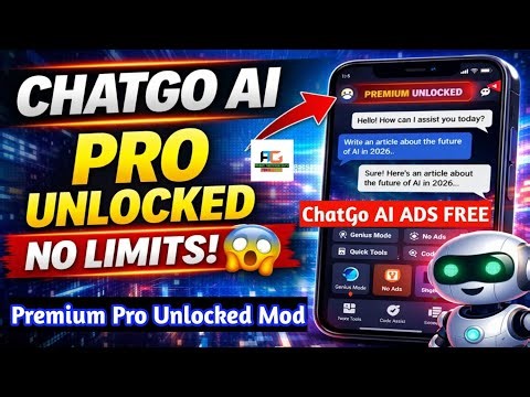 ChatGo AI Pro Mod APK 🔥 Unlimited AI Chat & Premium Features (2026 Latest) Modded By TechnicalATG
