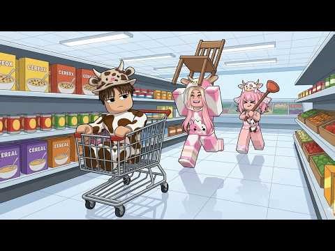 MOMON, MOOCI & MILO FIGHT FOR ITEMS IN THE SUPERMARKET TO BEAT EACH OTHER!!