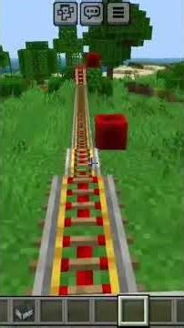 train tracks in Minecraft (part 3) #minecraft #janganlupasubscribe #subscribe #fyp