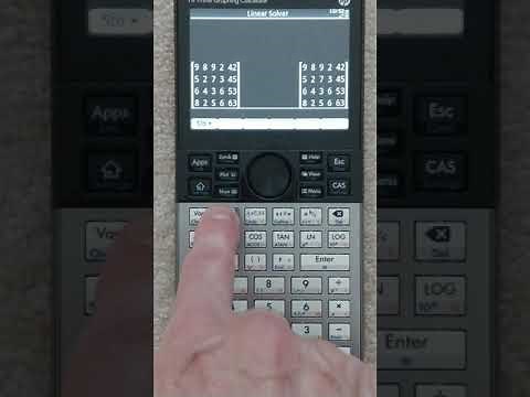 HP Prime - Solving 4 equations with 4 unknowns using RREF on a Matrix