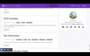Hugo Theme Bootstrap Sticky Widget