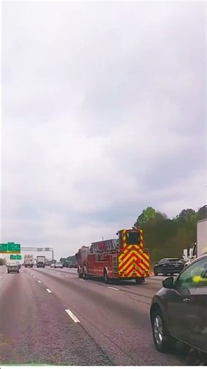 Fire Truck Driving Side Ways