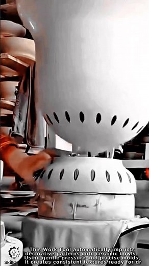 Ceramic Bowl Pattern Work Tool for Decorative Design Production for time saving work