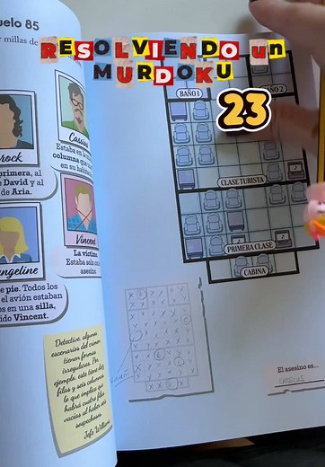 RESOLVIENDO un MURDOKU 🔎 23 Dúplex Te explico cómo hacer un Murdoku. Pasatiempo de resolución de enigmas, libro de casos de lógica, un juego que mezcla el Cluedo con los Sudoku 📚 #murdoku #pasatiempo #acertijo #BookTok #logica