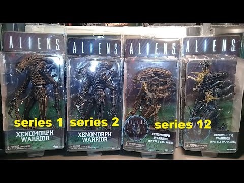x4 Review! Neca Alien Warriors from Aliens Film (Series 1 vs Series 2 vs Series 12)!
