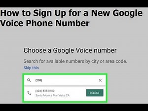 How to Sign Up for a New Google Voice Phone Number | How to Get a Google Phone Number