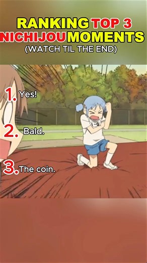 Top 3 Funniest Nichijou Moments Ranked! 🏆 #shorts #anime
