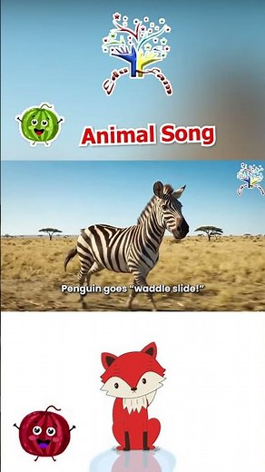 Black and White Animal Party! 🐼🐧 | Fun Animal Song for Kids! Panda Bear, Zebra, Penguin, Skunk, Orca