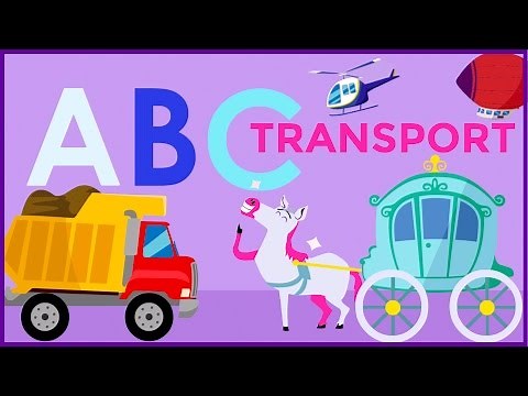 Learn Your Letters and Alphabet with Vehicles, Cars and Trucks for Preschoolers