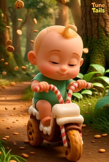 Cutest Baby Riding Cookie Cars in a Magical Forest! Watch this adorable baby zoom through a magical forest riding sweet dessert vehicles! From a cookie ATV to a chocolate–marshmallow jeep and a dessert scooter — lahat umaandar habang umaambon ng chocolate-chip cookie confetti! Super cute, super wholesome, perfect for kids' content Send stars ✨ Follow, Like and Share! #TuneTails #reelsfbシ #fbreelsfypシ゚ #fbreelsfypシ゚viralfbreelsfypシ゚viral #fbreelsfypシ゚viralシ #reelsviralシfb #fbreels2025ツ #viralreel