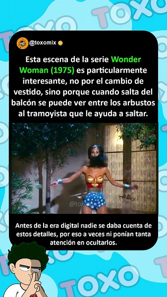 🔥🎬 Esta escena de la serie Wonder Woman (1975) es particularmente interesante #curiosidades