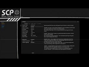 SCP - Containment Breach PC Settings & Controls