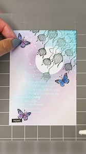 78K views · 1.3K reactions | Using mica minerals for a stunning iridescent effect ✨. Join Jo in this quick recap of her video she shared on Saturday, Jo shows us how to build up a background with stencil brushes and elements, then goes on to use mica minerals to create a glistening effect over your card . You can find the full tutorial by following this link to our website - https://www.laviniastamps.com/pretty-pixie-lanterns-with-jo-rice/ | Lavinia Stamps | Facebook