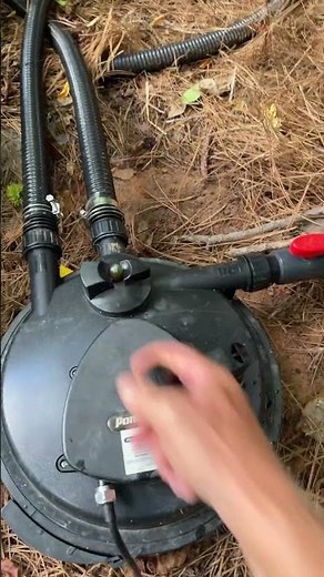 How to backwash a PondMax canister backyard koi pond filter.