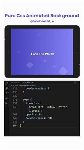 Pure CSS Animated Background - Creative Frontend Design