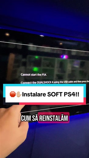 🛑 INSTALARE SOFT PS4! #softps4 #errorps4 #reinstall #playstation4soft #tipsandtricks #learning #cannotstart #ps4problems #soft