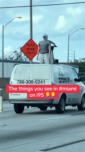 The things you see on Miami roads #traffic #fyp #parati #fail #comedy