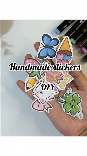 DIY Handmade Stickers | Cute Stickers Making Tutorial ✨