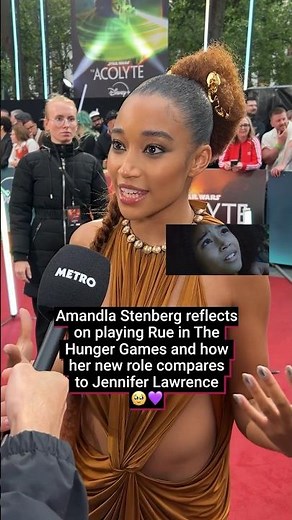 Amandla Stenberg reflects on playing #Rue in #TheHungerGames and working with #JenniferLawrence 🥹💓