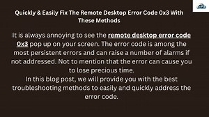 Understanding Remote Desktop Error 0x3: Connection Issues Explained - SlideServe