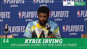 Kyrie is frustrated by some of the foul calls but ultimately knows the Celtics need to be better | NBC Sports Boston