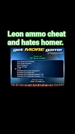 Why is he mad at homer? #gameplayvideo #residentevil #cheats #gamingcommunity