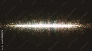 Electric Light Beam Moving Forward Background/ 4k animation of an abstract electrical explosion background in slow motion with fractal particles and turbulence waves