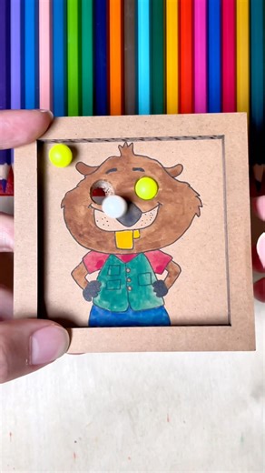 Nibbles Zootopia2 🤓🐻DIY Cardboard Smart Game PinballGame Challenge #papercraft #diy #zootopia2