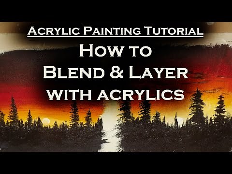 Acrylic Painting Tutorial | Blending and Layering