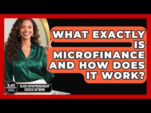 What Exactly Is Microfinance And How Does It Work? - Black Entrepreneurship Success Network