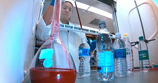 Tiny pieces of plastic could be in your bottled water