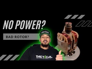 Generator has NO POWER Output. Troubleshooting a generator that has no voltage due to a Bad Rotor?