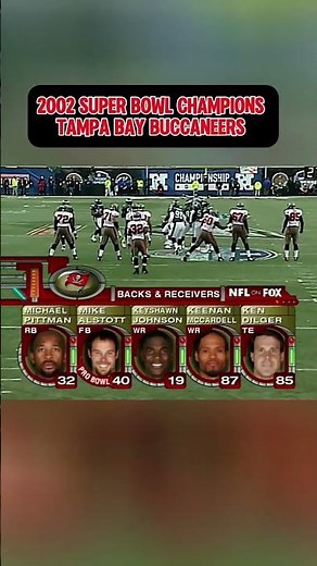 2002 Super Bowl Champions Tampa Bay Buccaneers