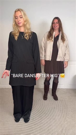 Christina starter dansen, og Sabrina følger bare med - helt uden at vide, hvad næste move bliver 😂💃 | Fashionbystrand