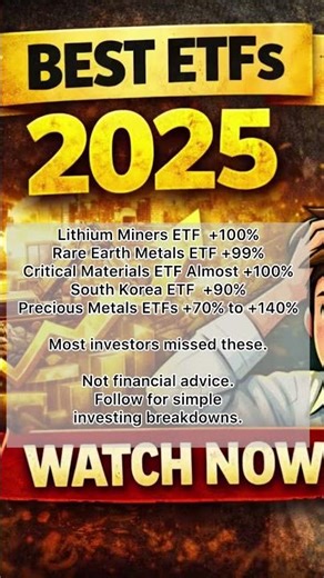 Best ETFs of 2025 Nobody Talks About #notafinancialadvisor #etfs#investing#stockmarket#moneytips