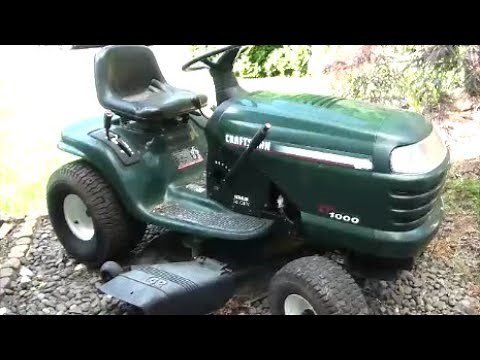 HOW to REPLACE Hydrostatic Transmission DRIVE BELT on AYP CRAFTSMAN LT1000 RIDING Lawnmower 42" deck