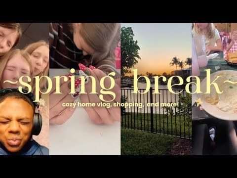 spend a cozy day with me!! spring break vlog 🫶☀️