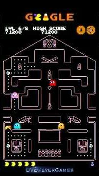 PAC-MAN: GOOGLE HALLOWEEN DOODLE! Level 6 #Shorts