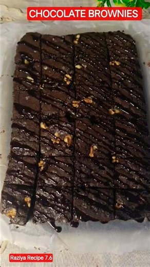 “The Fudgiest Chocolate Brownies Ever 🤤🍫 #Shorts #ytshorts Raziya Recipe 7.6