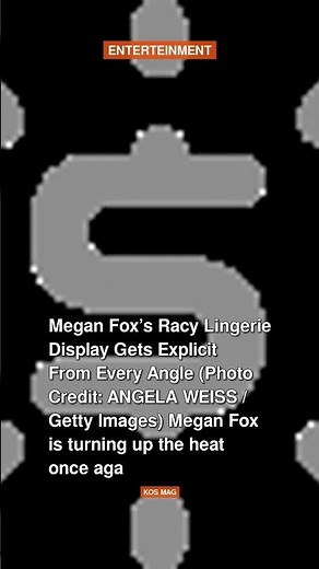 Megan Fox’s Racy Lingerie Display Gets Explicit From Every Angle #shorts