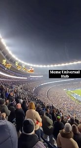 When the whole city shows up and the sky celebrates too 🎆🏟️” The videos are made using AI for your entertainment! | Meme Universal Hub