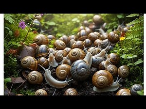 Waw,The Secret World of Albino Snails: Nature's Slow Motion Wonders(cinematic)