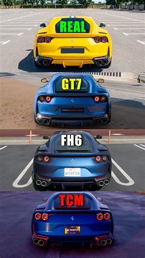 Ferrari 812 Superfast Sound: Real Life vs FH6, GT7 & TCM! 🔊