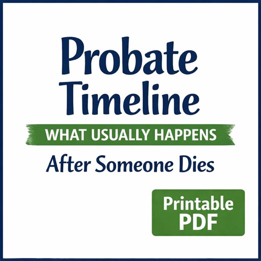 Probate Checklist Printable PDF: Estate Tasks List and Succession Process Guide - Etsy