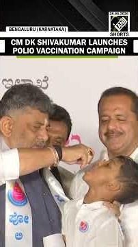 Karnataka CM D.K. Shivakumar launches Pulse Polio drive, administers vaccine drops to children