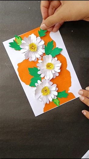 Unique birthday card / flower greeting card/ easy card for birthday gift #birthday #craftideas